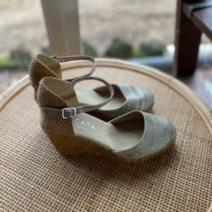 Viscata Estartit canvas women's Espadrille wedges Size 9.5